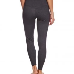 Marika High Rise Tummy Control Yoga Leggings Heather Black