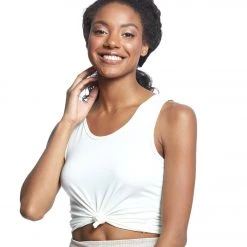 Onzie Knot Yoga Crop Top Ivory