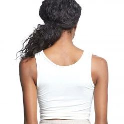 Onzie Knot Yoga Crop Top Ivory