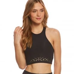 Beyond Yoga Knit Down Studio Yoga Bralet Jet Black