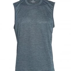 CLOTHING PrAna Men's Hardesty Muscle Tee Grey Blue Stripe