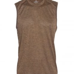 PrAna Men's Hardesty Muscle Tee Sepia Stripe CLOTHING