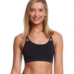 NUX Levitate Seamless Yoga Sports Bra Black