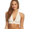 CLOTHING Free People Galloon Lace Halter Bra Ivory