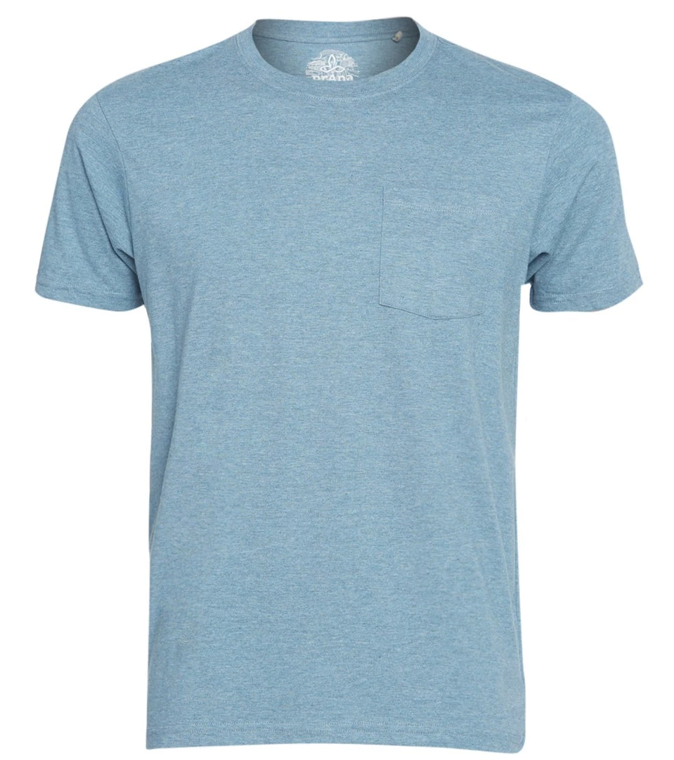 CLOTHING PrAna Men's PrAna Pocket Tee Blue Note Heather 6 CLOTHING PrAna Men's PrAna Pocket Tee Blue Note Heather