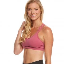 CLOTHING Beyond Yoga Double Back Yoga Sport Bra Imperial Rose