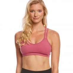 CLOTHING Beyond Yoga Double Back Yoga Sport Bra Imperial Rose