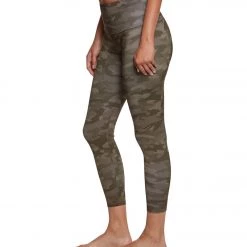 Onzie High Waisted Basic 7/8 Yoga Leggings Moss Camo