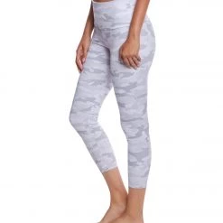 NEW ARRIVALS Onzie High Waisted Basic 7/8 Yoga Leggings Gray Camo