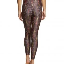 Onzie High Waisted Basic 7/8 Yoga Leggings Golden Matrix 10 Onzie High Waisted Basic 7/8 Yoga Leggings Golden Matrix