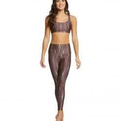Onzie High Waisted Basic 7/8 Yoga Leggings Golden Matrix 11 Onzie High Waisted Basic 7/8 Yoga Leggings Golden Matrix