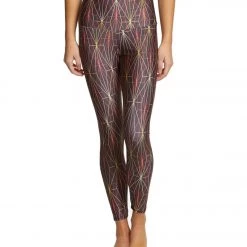 Onzie High Waisted Basic 7/8 Yoga Leggings Golden Matrix 13 Onzie High Waisted Basic 7/8 Yoga Leggings Golden Matrix