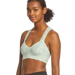 CLOTHING Free People Galloon Lace Racerback Bra Sky