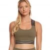 CLOTHING Beyond Yoga Sheer Illusion Yoga Bralette Aviator Green