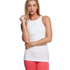 NUX Spellbound Seamless Yoga Cami White CLOTHING