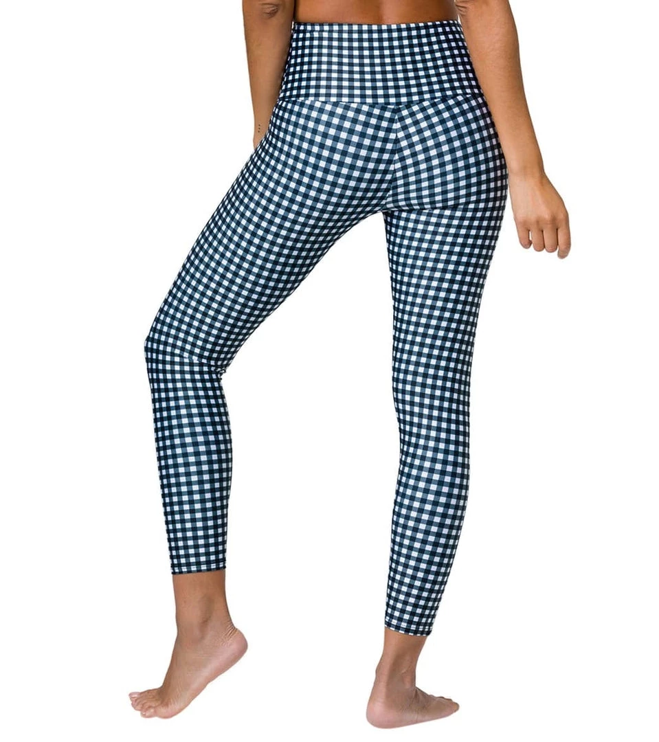 NEW ARRIVALS Onzie High Waisted Basic 7/8 Yoga Leggings Gingham 5 NEW ARRIVALS Onzie High Waisted Basic 7/8 Yoga Leggings Gingham