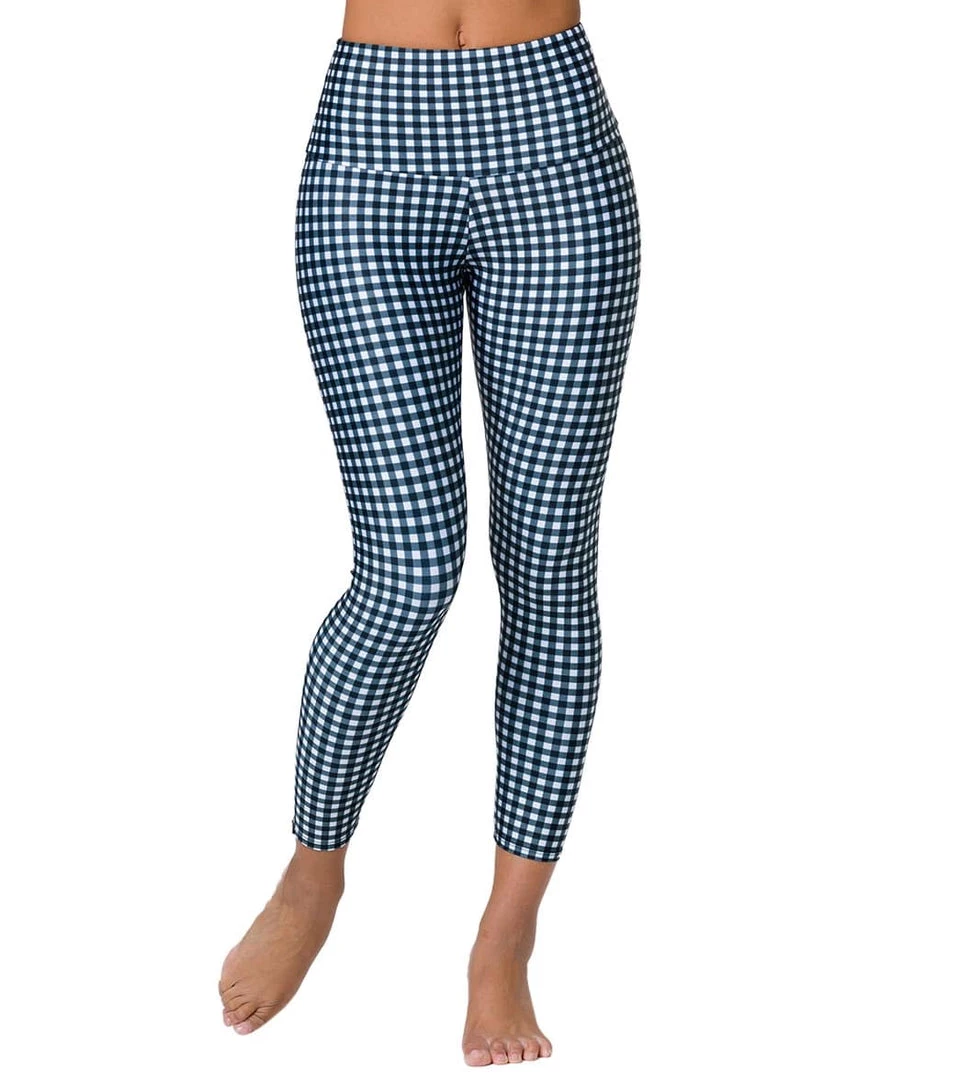 NEW ARRIVALS Onzie High Waisted Basic 7/8 Yoga Leggings Gingham 8 NEW ARRIVALS Onzie High Waisted Basic 7/8 Yoga Leggings Gingham