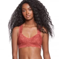 CLOTHING Free People Galloon Lace Racerback Bra Bronze