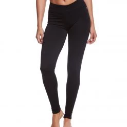 Long Leggings NUX V-Ankle Seamless Yoga Leggings Black