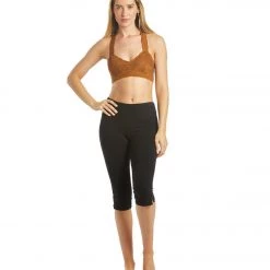 Free People Galloon Lace Racerback Bra Brown