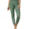 Onzie High Waisted Basic 7/8 Yoga Leggings Olive Cobra