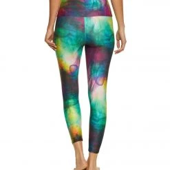 NEW ARRIVALS Onzie High Waisted Basic 7/8 Yoga Leggings Smoke And Mirror