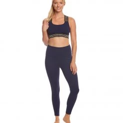 Beyond Yoga Sheer Illusion High Waisted 7/8 Yoga Leggings Valor Navy