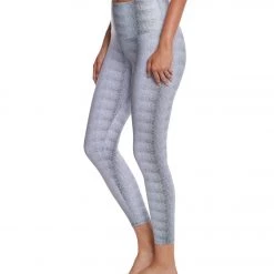 NEW ARRIVALS Onzie High Waisted Basic 7/8 Yoga Leggings White Venom