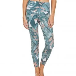 Onzie High Waisted Basic 7/8 Yoga Leggings Tropical Camo NEW ARRIVALS