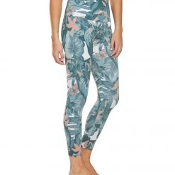 Onzie High Waisted Basic 7/8 Yoga Leggings Tropical Camo NEW ARRIVALS