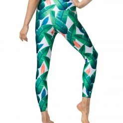 Onzie High Waisted Basic 7/8 Yoga Leggings Cabana NEW ARRIVALS