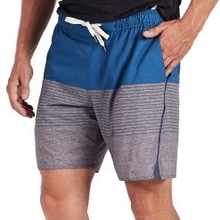 Vuori Men's Trail Yoga Shorts Sea Stripe CLOTHING