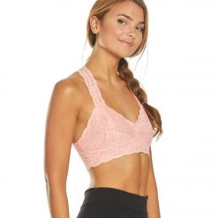 Free People Galloon Lace Racerback Bra Mango