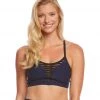 Beyond Yoga Spacedye Stacked And Sliced Racer Yoga Sports Bra Valor/Navy