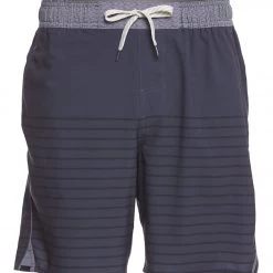 CLOTHING Vuori Men's Trail Yoga Shorts Charcoal Stripe