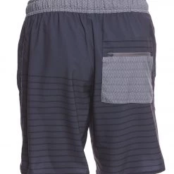 CLOTHING Vuori Men's Trail Yoga Shorts Charcoal Stripe