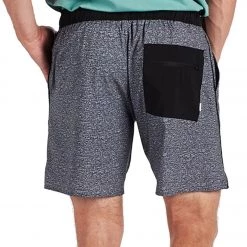 Vuori Men's Trail Yoga Shorts Charcoal Texture
