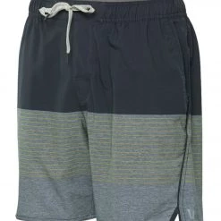 Vuori Men's Trail Yoga Shorts Saffron Stripe