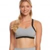 Beyond Yoga Overture Strappy Ballet Yoga Sport Bra Gray Pintuck 1 Beyond Yoga Overture Strappy Ballet Yoga Sport Bra Gray Pintuck
