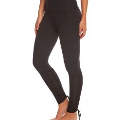 CLOTHING Beyond Yoga True Stripes Shirred Adjustable Yoga Leggings Black