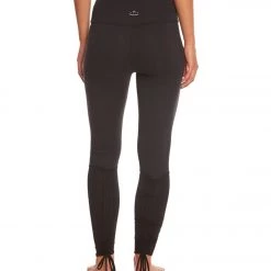 CLOTHING Beyond Yoga True Stripes Shirred Adjustable Yoga Leggings Black