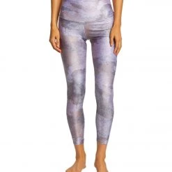 Onzie High Waisted Basic 7/8 Yoga Leggings Animal Dusk