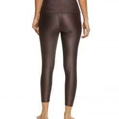 Onzie High Waisted Basic 7/8 Yoga Leggings Plum Sparks 11 Onzie High Waisted Basic 7/8 Yoga Leggings Plum Sparks