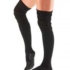 ACCESSORIES Tavi Charlie Thigh High Barre Grip Socks Ebony