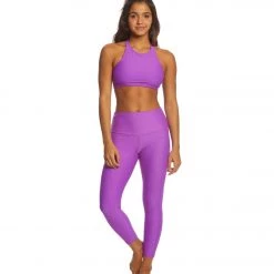 Onzie High Waisted Basic 7/8 Yoga Leggings Electric Purple Pandora NEW ARRIVALS