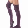 Tavi Charlie Thigh High Barre Grip Socks Syrah 2 Tavi Charlie Thigh High Barre Grip Socks Syrah