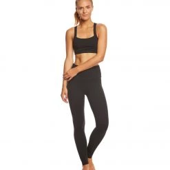 Beyond Yoga Kate Spade Madison Bow Bralette Jet Black CLOTHING