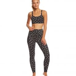 Beyond Yoga Kate Spade Madison Bow Bralette Dancing Dot