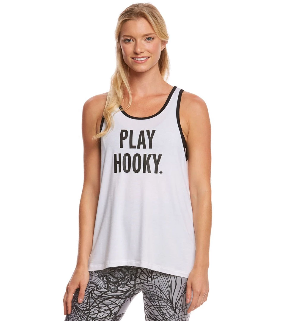 CLOTHING Beyond Yoga Kate Spade Play Hooky Yoga Tank Top 3 CLOTHING Beyond Yoga Kate Spade Play Hooky Yoga Tank Top