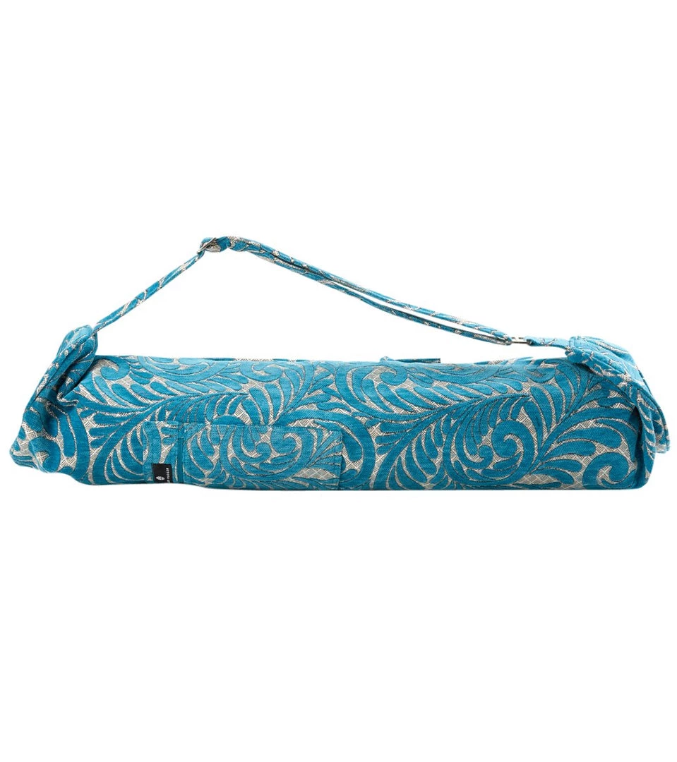 Hugger Mugger Alaya Yoga Mat Bag Velvety Teal 4 Hugger Mugger Alaya Yoga Mat Bag Velvety Teal